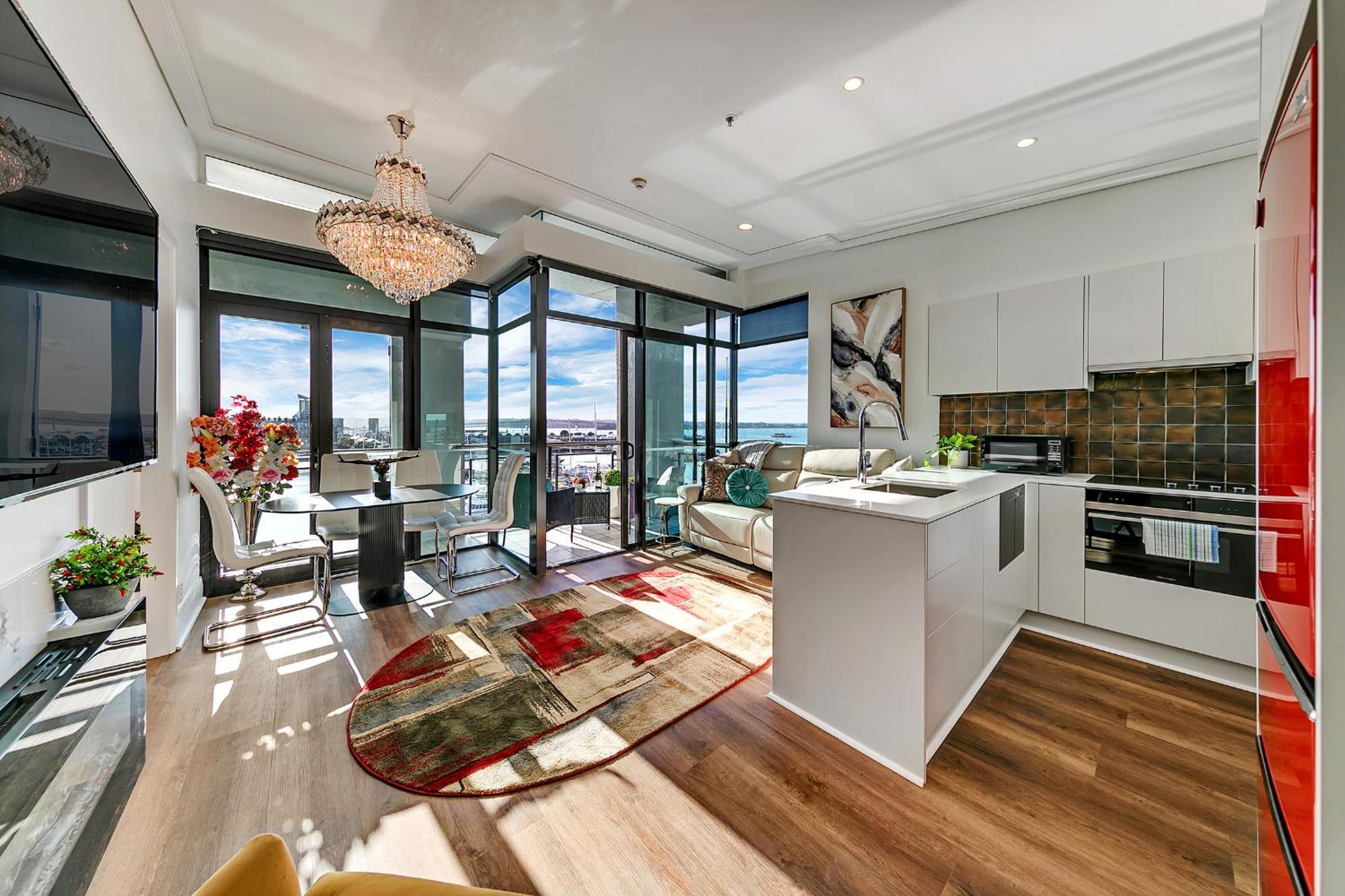 Апартаменты Penthouse Crown Окленд Экстерьер фото